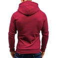 thumbnail image 4 of LYXSSBYX Mens Shirts Long Sleeve Clearance Men's Autumn Casual Solid Long Sleeve Hoodie Sweatshirt Top Outwear, 4 of 9