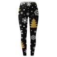thumbnail image 4 of ZHOGXU Womens Leggings High Waist Cartoon Printed Fashion Slim Fit Yoga Pants Trousers For Casual Daily Wear Black L, 4 of 4