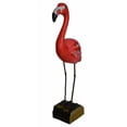 thumbnail image 2 of 16" Hand Carved Beautiful Wood Pink Flamingo Bird Sculpture Tropical Home Decor Decoy Vintage Style Wood Replica Life-Like Figurine, 2 of 2