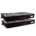 thumbnail image 1 of HOMELUX THEORY 2 contenedores de almacenamiento de perfil bajo debajo de la cama, organizador de almacenamiento fino debajo del sofá con contenedores y tapas, caja de almacenamiento debajo de la cama,, 1 of 5