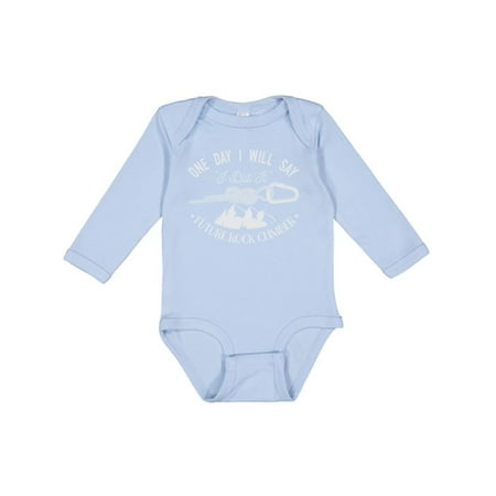 

Inktastic Future Rock Climber Hiking Gift Baby Boy or Baby Girl Long Sleeve Bodysuit