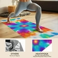 thumbnail image 4 of Colorful Rainbow Tie Dye Spiral Pattern Hot Yoga Mat Towel Non Slip for Hot Yoga - Quick-Drying Yoga Mat Cover with 4 Corner Pockets with Travel Bag - Hot Yoga Towel Non Slip 74"x26", 4 of 6