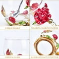 thumbnail image 2 of Fwttom Flower Glass Teacup with Spoon - Elegant Coffee Mug Birthday Anniversary Valentines Day Gifts for Women, 2 of 9