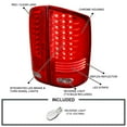 thumbnail image 3 of Spec-D Tuning LED Red Tail Lights Compatible with 2002-2006 Dodge Ram 1500/2500/3500, Left + Right Pair Assembly, 3 of 7