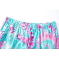 thumbnail image 6 of Topgal Big Girls Tie Dye Pajamas Tee & Shorts 2-Piece Clothes Set Cute Jammies Size 12 Plus, 6 of 6