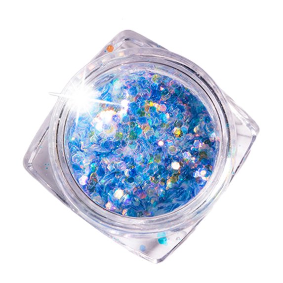 UDIYO 1 Box Nail Sequins High Shine Effect Waterproof Resin Ultra-Thin Nail Art Paillettes Sequins Flakes Decor Nail Supplies