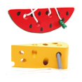 thumbnail image 4 of Ratón hilo queso Caterpillar come sandía juguetes de madera para bebés para bebés juguetes educativos tempranos Inevent WJ1132-01, 4 of 7