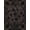 Black Rose Gold, Pattern 2, variant on Design&I 2'x3' Washable Throw Rug Low Profile Daily Traffic Ready Accent Moth Gothic Butterfly Botanical Scrolls Scroll Vintage Flowing Dynamic for Hallway, Laundry Room