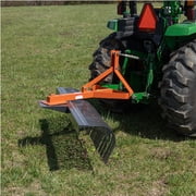 Titan Attachments 3 Point 4 FT Landscape Rake for Compact Tractors, Fits Category 1 Hookup, Tow-Behind Garden Tool, Landscaper, and Grass Comb
