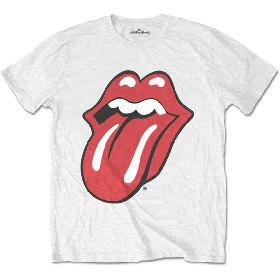 Men's Rolling Stones Classic Tongue T-shirt Small White