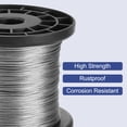 thumbnail image 4 of Uxcell 1/32" (0.8mm) 800ft (244m) Cable de Acero Inoxidable 304, Cuerda de Alambre 7 x 7 con Carrete, 4 of 6