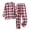 Red2, variant on zaveiop Women Flannel Pajamas Set - Long Sleeve Top and Bottom - Ladies Lightweight Flannel PJs (Red3, XL)