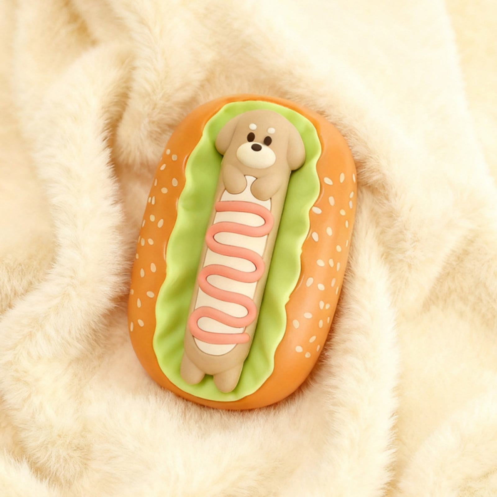 ZMKIAG Hot Dog Shaped Hand Warmer - Cute Rapid Heating Portable Heater with Rechargeable Battery, Fun Design for Winter Commuting, 𝗦𝗰𝗵𝗼𝗼𝗹 and Outdoor Activities