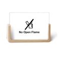 thumbnail image 1 of Cadre Photo en Bois Motif Symbole Noir Sans Flamme Ouverte pour Table, 1 of 3