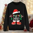 thumbnail image 4 of TTUHYWXI Matching Family Christmas Sweatshirts, Xmas Ugly Funny Jumper Long Sleeve Holiday Pullover Tops for Mom Dad Clothes (Black-Kid, 3Y), 4 of 5
