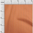 thumbnail image 1 of oneOone Cotton Silk Orange Fabric Geometric Bandhani Quilting Supplies Print Sewing Fabric By The Yard 42 Inch Wide, 1 of 4