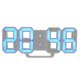thumbnail image 1 of Reloj despertador electrónico 3D Luminoso Digital LED USB Power Reloj de pared Dígitos altamente visibles Kearding DZ4337-02B, 1 of 2