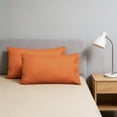 thumbnail image 4 of SIYTUAU Envelope Style Pillowcases Set Of 2 Summer Velvet Bedding For Dormitory And Room Soft Hair Friendly 20X26 Inch, 4 of 7