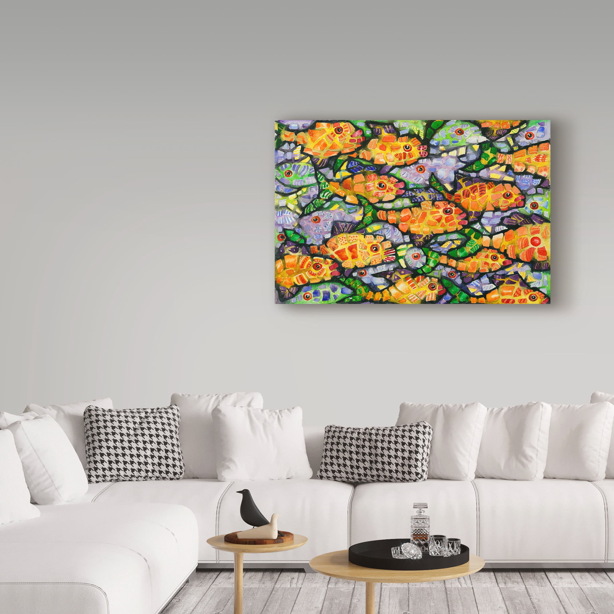 Trademark Fine Art 'School Yard' Canvas Art by Charlsie Kelly