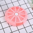 thumbnail image 4 of Pill Cases Pill Box Weekly 3 Times 7 Compartments Large Medicine Pill Organizer (Pomelo 1PCS), 4 of 5
