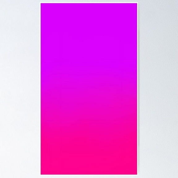 Neon Purple To Neon Pink Poster, 8x12 UNFRAMED