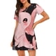thumbnail image 1 of Fotbe Cute Axolotl Sakura Blossoms A Bata de Dormir para Mujer con Estampado, Camisón de Algodón de Manga Corta, Ropa de Dormir Casual, 1 of 6