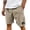 Khaki_AA01, variant on Resicozy Mens Corduroy Shorts Casual Elastic Waist Drawstring 2026 Summer Beach Lounge Short with Pockets Navy L