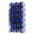 thumbnail image 3 of Bearachild 30 piezas de bolas de Navidad adornos inastillables decoraciones para árboles de Navidad juego de bolas colgantes para decoración de fiesta de Kits de decoración para fiestas azul real Bearachild HA007626-12B, 3 of 6