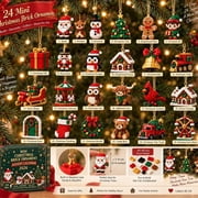 24-Day Mini Christmas Brick Ornament Advent Calendar