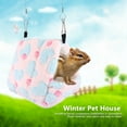 thumbnail image 2 of Winter Warm Soft Pet House Cage Bed for Hammock Squirrel Totoro Rabbit (Pink 14*12cm), 2 of 9