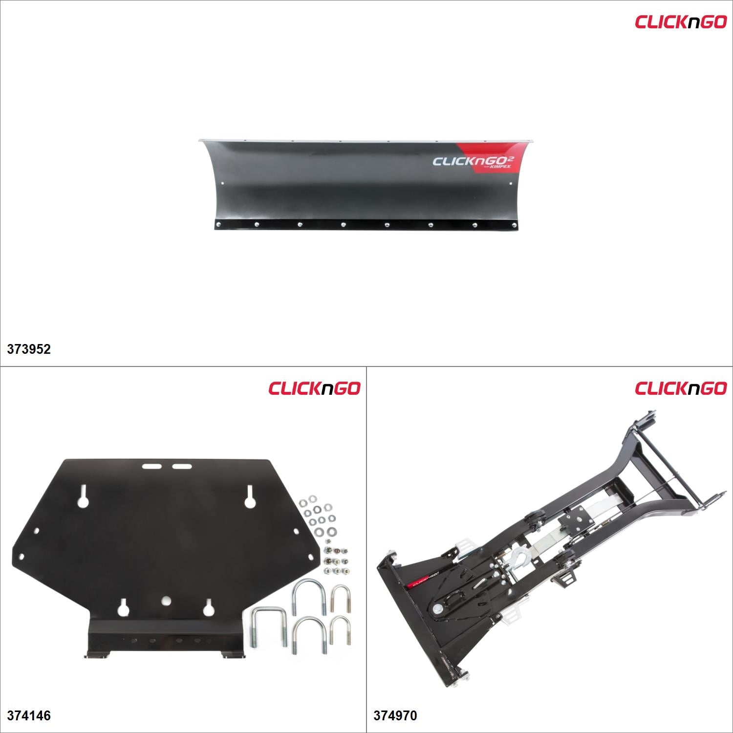 ClickNGo GEN 2 UTV Plow Kit 54", Arctic Cat Wildcat Trail 700 201417