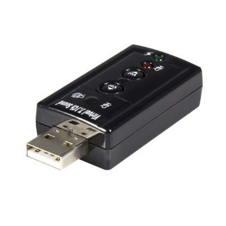 Startech Virtual 7.1 USB Stereo Audio Adapter External Sound Card,