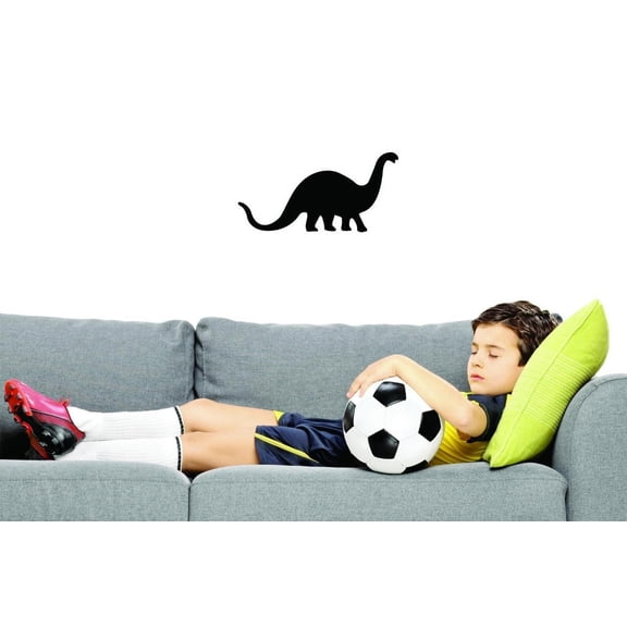 Custom Decals Dinosaur Wall Art Size: 10 X 20 Inches Color: Black