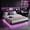 Black, variant on YouTrend Queen Bed Frame with RGB LED Lights,Floating Bed with Fluted Design;Heavy Duty Steel, Modern Metal Queen Size Bed,Black