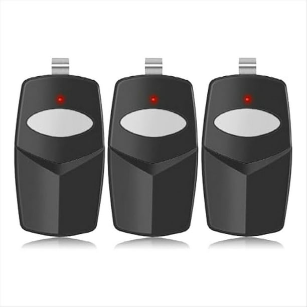 Reemplazo de 3 Piezas para Control Remoto de Abridor de Puerta de Garaje Multicódigo Lineal, 3089,308911,MCS308911,10 Interruptor DIP, Negro, 300 Mhz