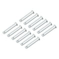 thumbnail image 5 of Single Hole Clevis Pins -8mm x 60mm Flat Head Zinc-Plating Solid Steel Link Hinge Pin 12Pcs, 5 of 5