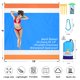 thumbnail image 2 of Manta de playa BYDOLL, 305 x 274 cm, impermeable y resistente a la arena, tamaño grande, 2 of 7
