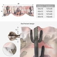 thumbnail image 6 of Tie Up Valance Curtain for Kitchen, Watercolor Running Horse Cactus Rod Pocket Short Curtains Adjustable Tie-Up Shade Valances, Desert Hill Ombre Sky Window Treatment for Bathroom Living Room Bedroom, 6 of 9