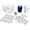 Blue, variant on Endure Wound Care Kit 2, First Aid Pack, Gauze Swab 2"x2" Pack of 100, Gauze Swab 4"x4" Pack of 100, 1 Roll of White Paper Tape, 10 Alcohol Prep Pads & 1 Cohesive Bandage (Blue Cohesive Wrap)