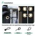 thumbnail image 5 of 8' x 34' Blue Privacy Fence Screen Heavy Duty Windscreen Mesh Fencing Shade Fabric with Brass Grommets for Outdoor Fence Garden Patio Swimming Pool, 5 of 7