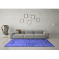 thumbnail image 3 of Ahgly Company Machine Washable Indoor Rectangle Oriental Blue Industrial Area Rugs, 7' x 9', 3 of 4
