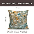 thumbnail image 2 of LALILO Throw Pillow Covers Color Oil Water Liquid Oil Color With Retro Cushion Cover 18" x 18", 2 Pack, 2 of 6