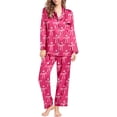 thumbnail image 2 of Wovix Pajama Sets For Women 2 Piece Long Sleeve Soft Comfy Sleepwear Home Relaxation And Cozy Nights Trendy Loungewear, 2 of 6