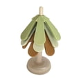 thumbnail image 4 of Juego de posavasos con forma de árbol de Navidad, soporte para ollas calientes, manteles individuales plegables para platos. Base redonda, 4 of 9