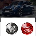 thumbnail image 4 of 2X Carbon Fiber Engine Start Stop Button Interior Trim Cover Sticker for R55 R56 R57 R58 R59 R60 R61(A), 4 of 6