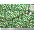 thumbnail image 2 of Soimoi Green Heavy Canvas Fabric Florals Floral Fabric Prints By Yard 58 Inch Wide, 2 of 3