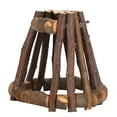 thumbnail image 2 of Pet House, Natural Applewood Hide Cave Cage Small Animal Nests Wooden Hamster House, For Hamster ANGGREK NO, 2 of 8