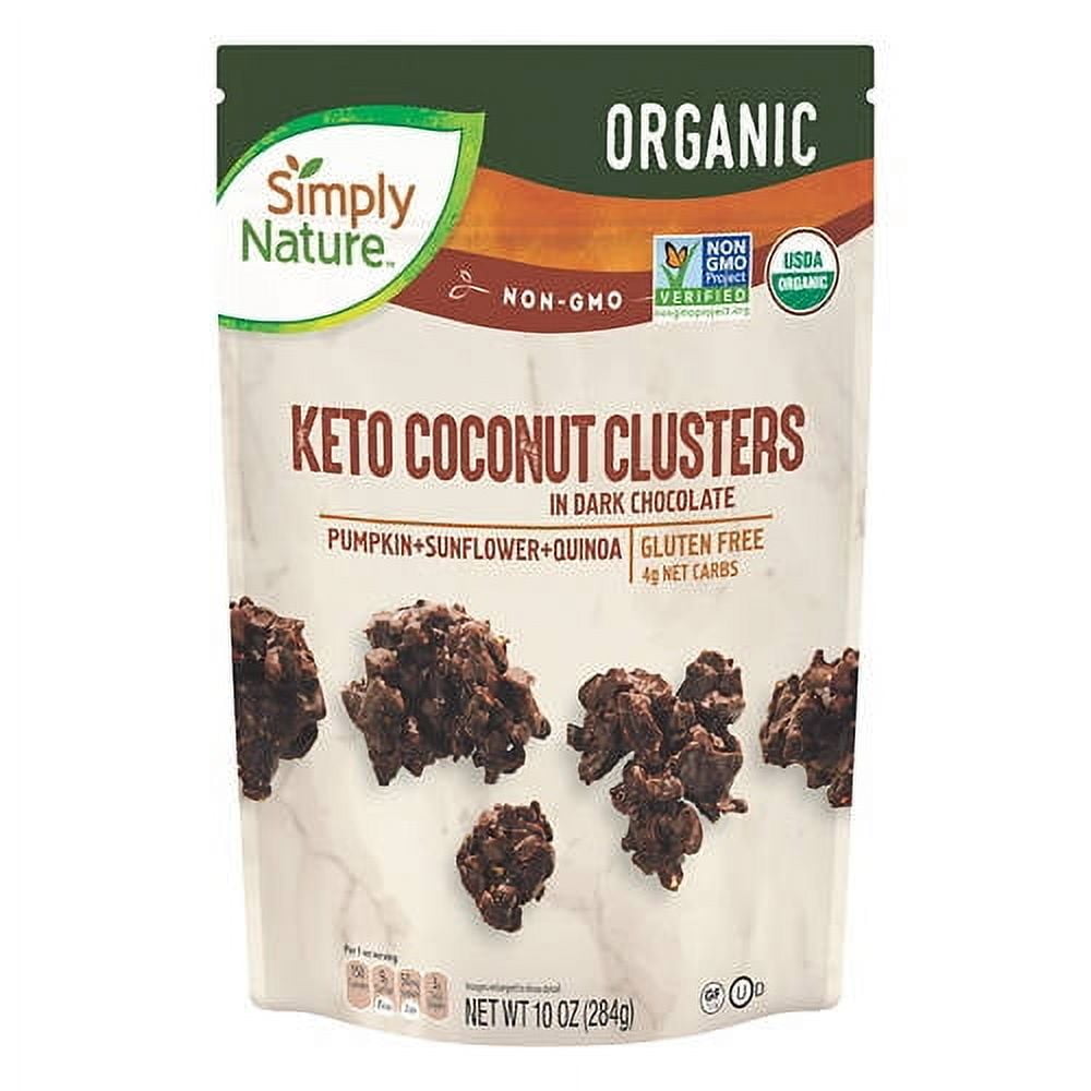 Simply Nature Coconut Clusters Dark Chocolate Organic Gluten-Free 10 oz