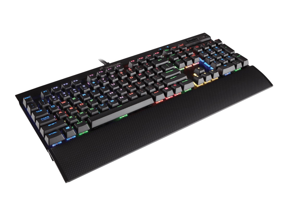 CORSAIR K70 LUX RGB Mechanical Gaming Keyboard USB Passthrough & Media Controls - Linear & Quiet - Cherry MX - RGB LED -