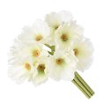 thumbnail image 4 of Flores artificiales para el hogar, oficina, simulación, decoración Floral, banquete de boda, Flor falsa de PU, blanco 10 Piezas Advancent HA000017-01B, 4 of 6
